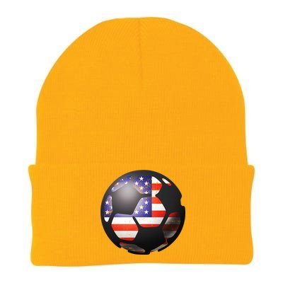 USA Soccer Ball Knit Cap Winter Beanie