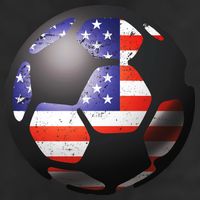 USA Soccer Ball 7 Panel Mesh Trucker Snapback Hat