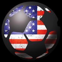 USA Soccer Ball Flatbill Hat