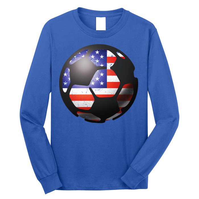 USA Soccer Ball Long Sleeve Shirt