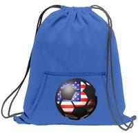 USA Soccer Ball Sweatshirt Cinch Pack Bag