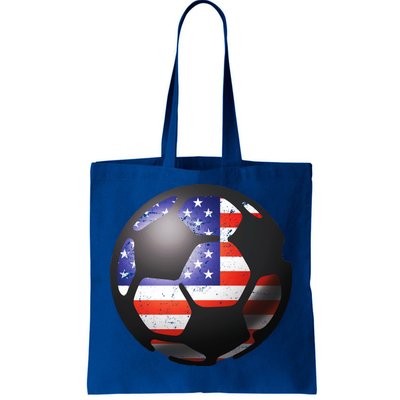 USA Soccer Ball Tote Bag