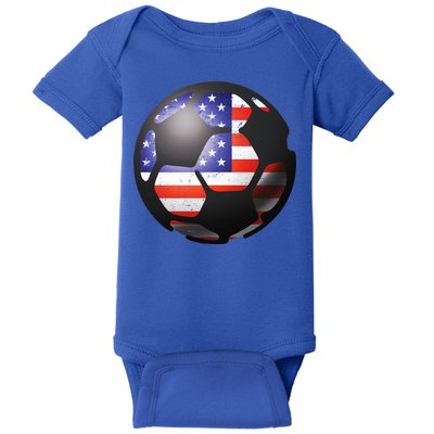 USA Soccer Ball Baby Bodysuit