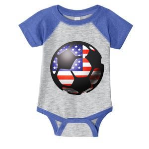 USA Soccer Ball Infant Baby Jersey Bodysuit