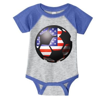 USA Soccer Ball Infant Baby Jersey Bodysuit