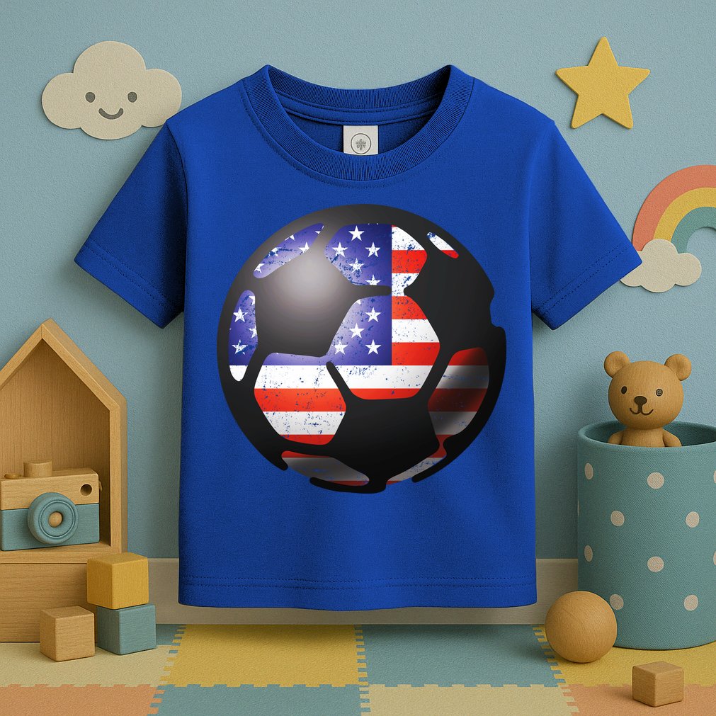 USA Soccer Ball Toddler T-Shirt