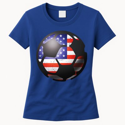 USA Soccer Ball Womens T-Shirt