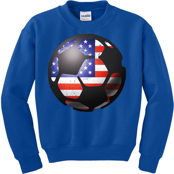 USA Soccer Ball Kids Sweatshirt