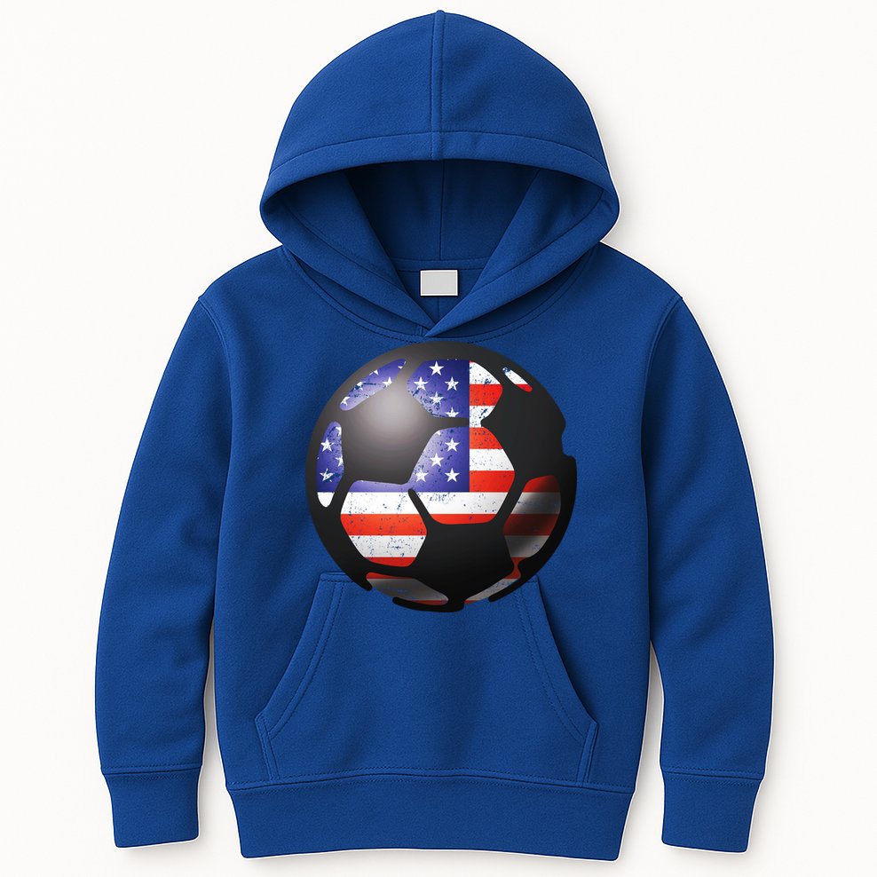 USA Soccer Ball Kids Hoodie