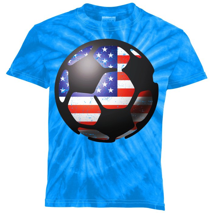 USA Soccer Ball Kids Tie-Dye T-Shirt