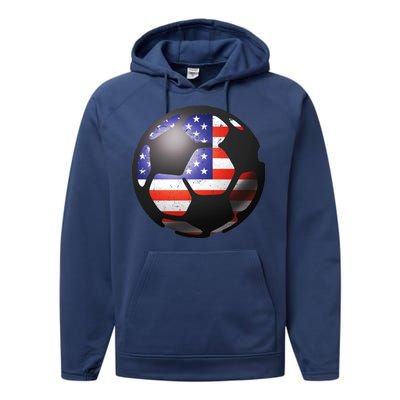 USA Soccer Ball Performance Fleece Hoodie