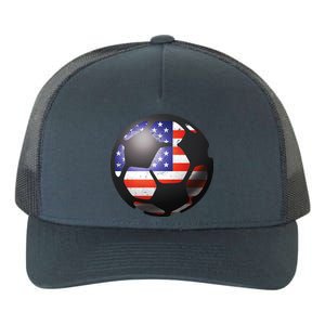 USA Soccer Ball Yupoong Adult 5-Panel Trucker Hat