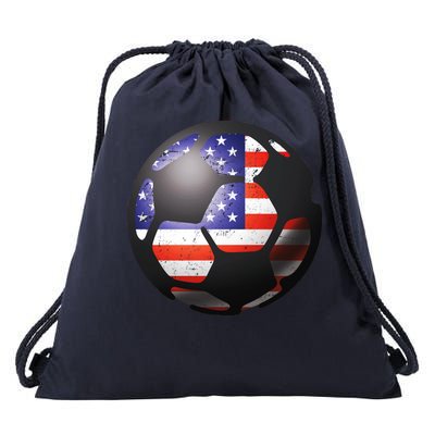 USA Soccer Ball Drawstring Bag