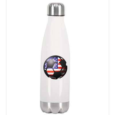 USA Soccer Ball Stainless Steel Insulated Water Bottle