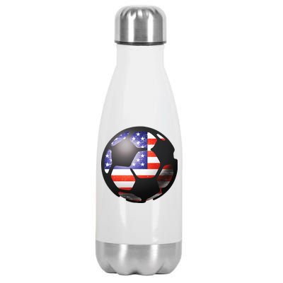 USA Soccer Ball Stainless Steel Insulated Water Bottle