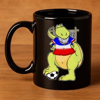 USA Soccer T-Rex 11oz C Handle Ceramic Mug