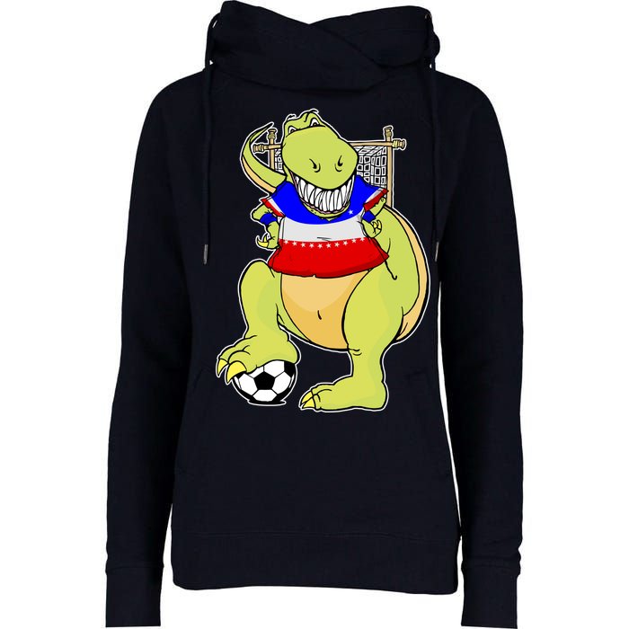 USA Soccer T-Rex Womens Funnel Neck Pullover Hood