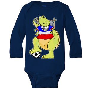 USA Soccer T-Rex Baby Long Sleeve Bodysuit