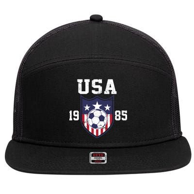 USA Soccer Team 1985 7 Panel Mesh Trucker Snapback Hat