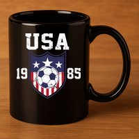 USA Soccer Team 1985 11oz C Handle Ceramic Mug