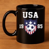 USA Soccer Team 1985 11oz C Handle Ceramic Mug