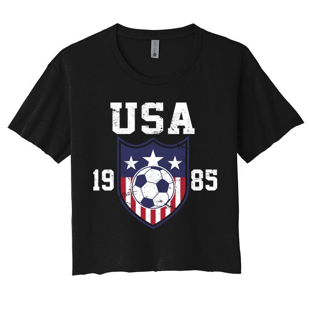 USA Soccer Team 1985 Crop Top