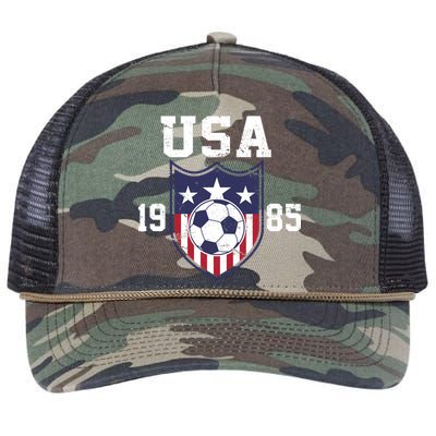 USA Soccer Team 1985 Retro Rope Trucker Hat Cap