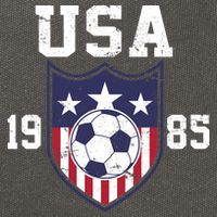 USA Soccer Team 1985 Cotton Canvas Backpack