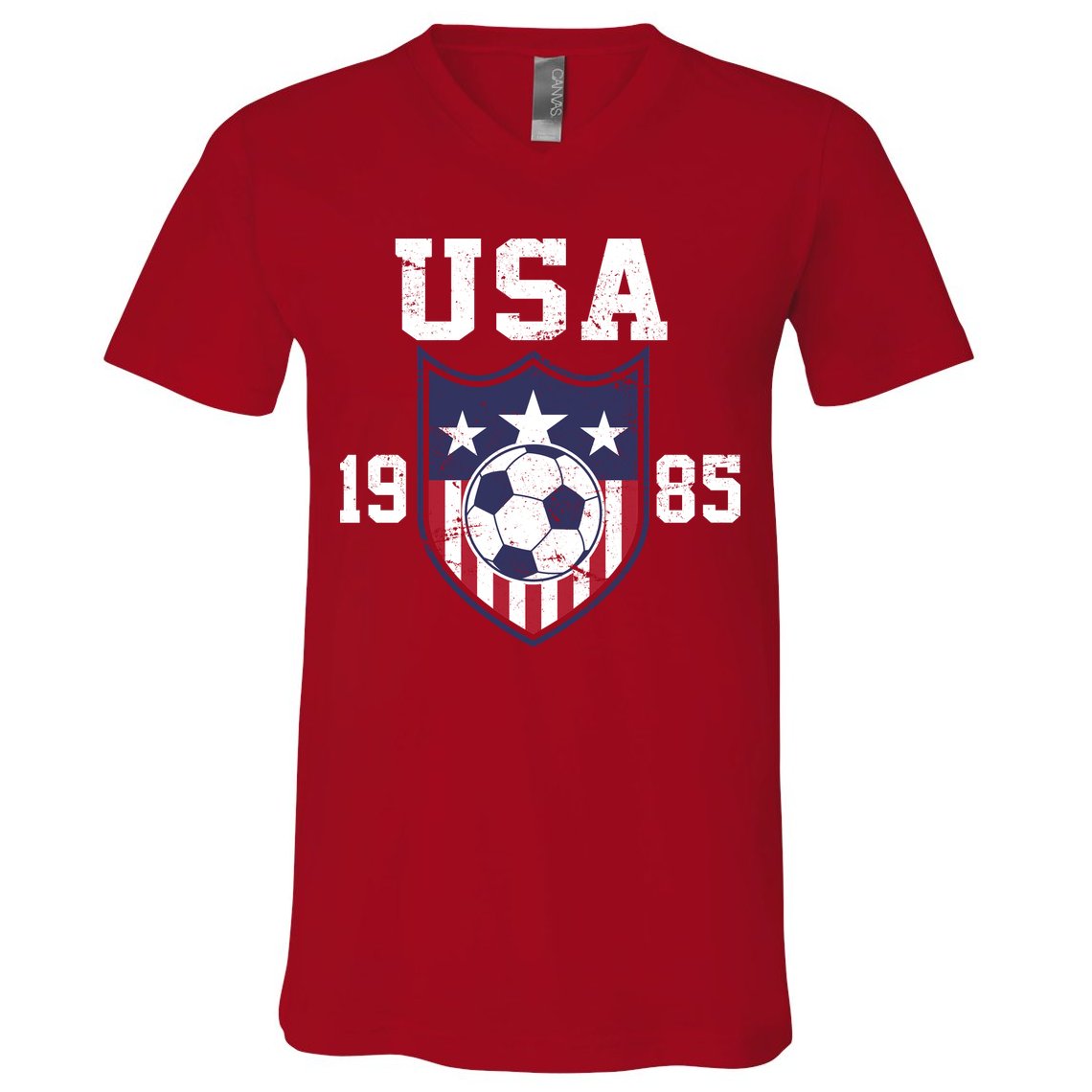 USA Soccer Team 1985 V-Neck T-Shirt