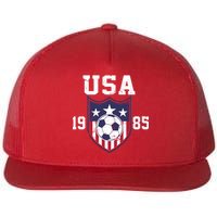 USA Soccer Team 1985 Flat Bill Trucker Hat