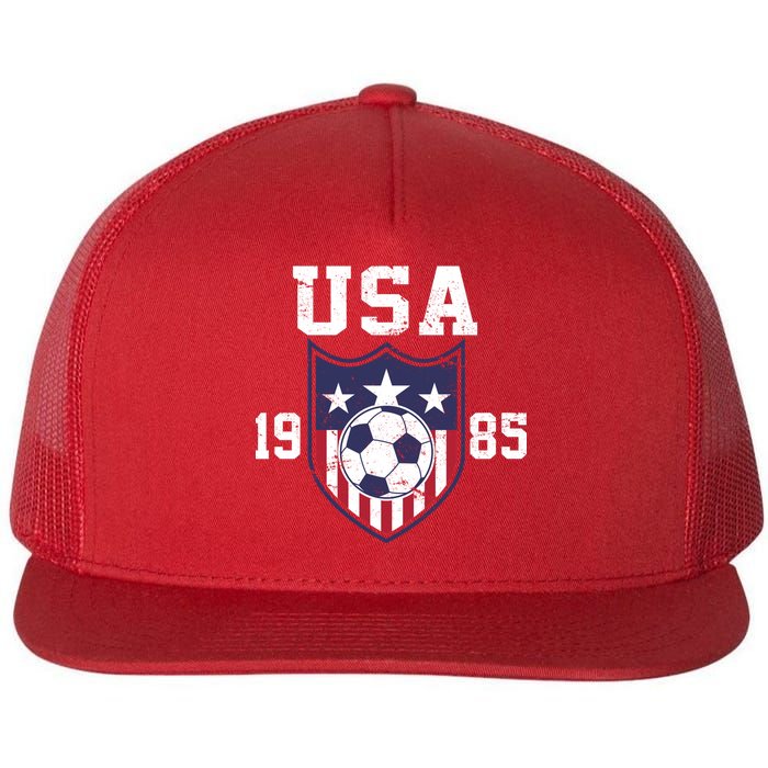 USA Soccer Team 1985 Flat Bill Trucker Hat