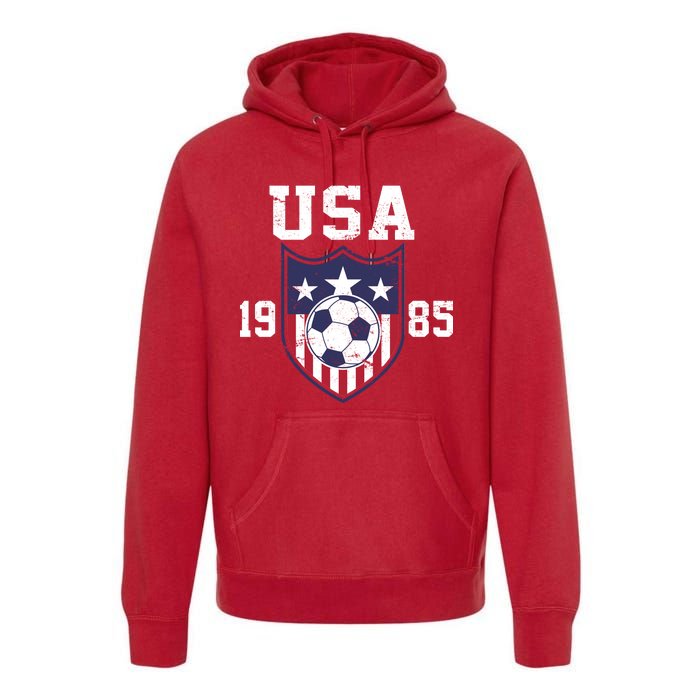 USA Soccer Team 1985 Premium Hoodie