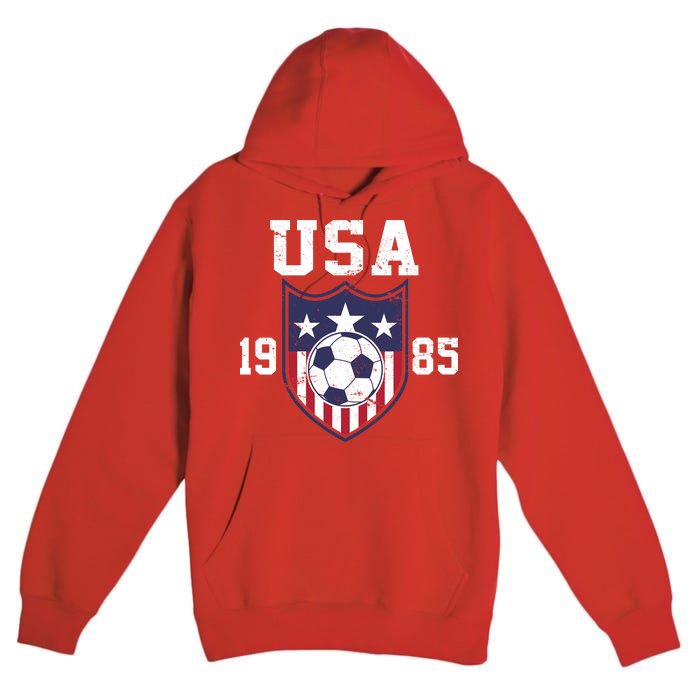 USA Soccer Team 1985 Premium Pullover Hoodie