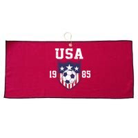 USA Soccer Team 1985 Large Microfiber Waffle Golf Towel