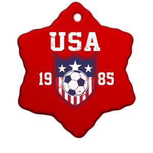 USA Soccer Team 1985 Ceramic Star Ornament