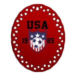 USA Soccer Team 1985 Ceramic Oval Ornament