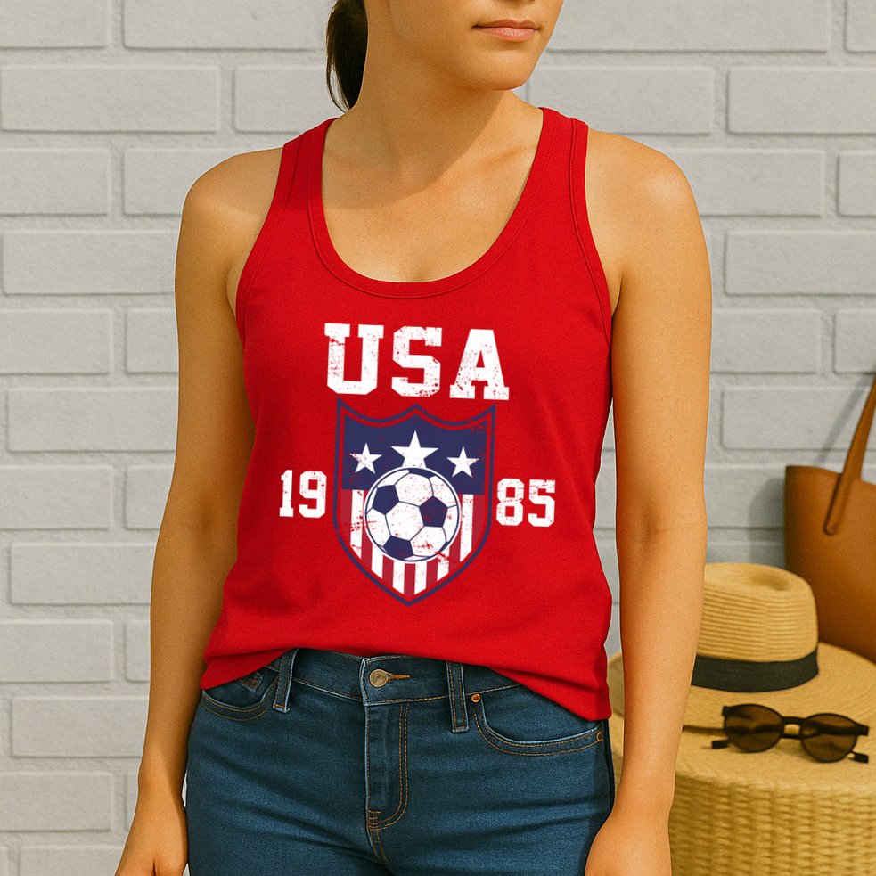 USA Soccer Team 1985 Womens Tank Top