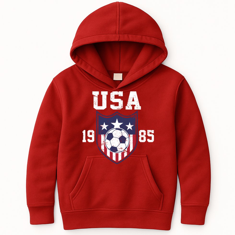 USA Soccer Team 1985 Kids Hoodie