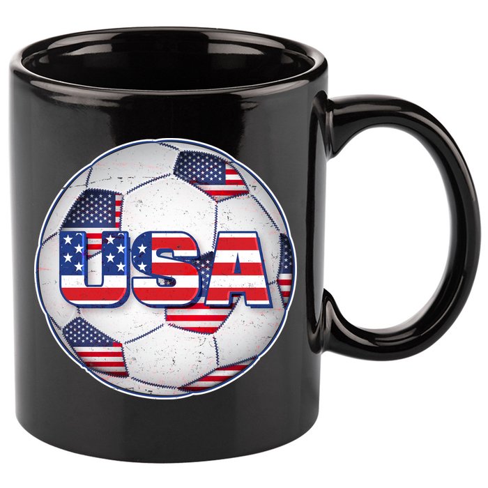 USA Soccer Team Ball 11oz C Handle Ceramic Mug
