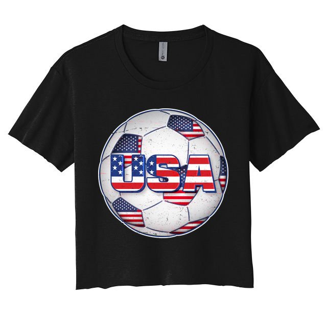 USA Soccer Team Ball Crop Top