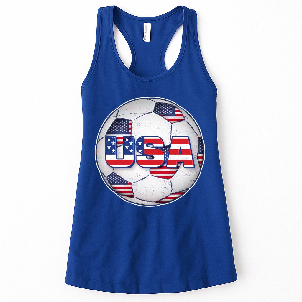 USA Soccer Team Ball Womens Tank Top