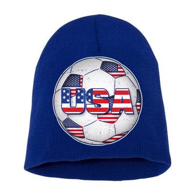 USA Soccer Team Ball Short Acrylic Beanie