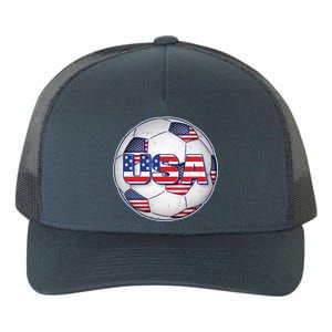 USA Soccer Team Ball Yupoong Adult 5-Panel Trucker Hat