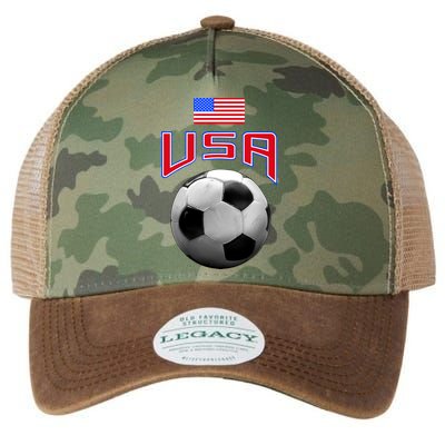 USA Soccer United States of America Flag Legacy Tie Dye Trucker Hat