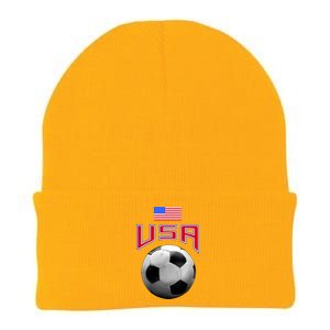 USA Soccer United States of America Flag Knit Cap Winter Beanie