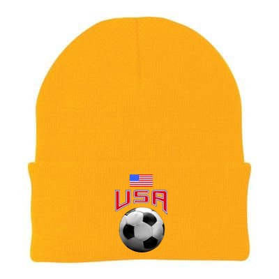 USA Soccer United States of America Flag Knit Cap Winter Beanie