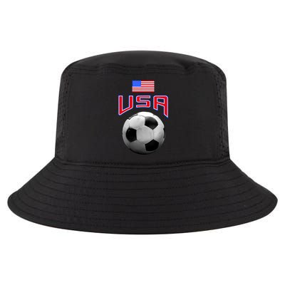 USA Soccer United States of America Flag Cool Comfort Performance Bucket Hat