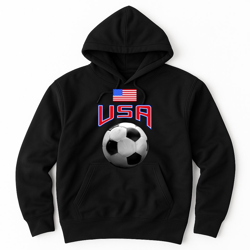 USA Soccer United States of America Flag Hoodie