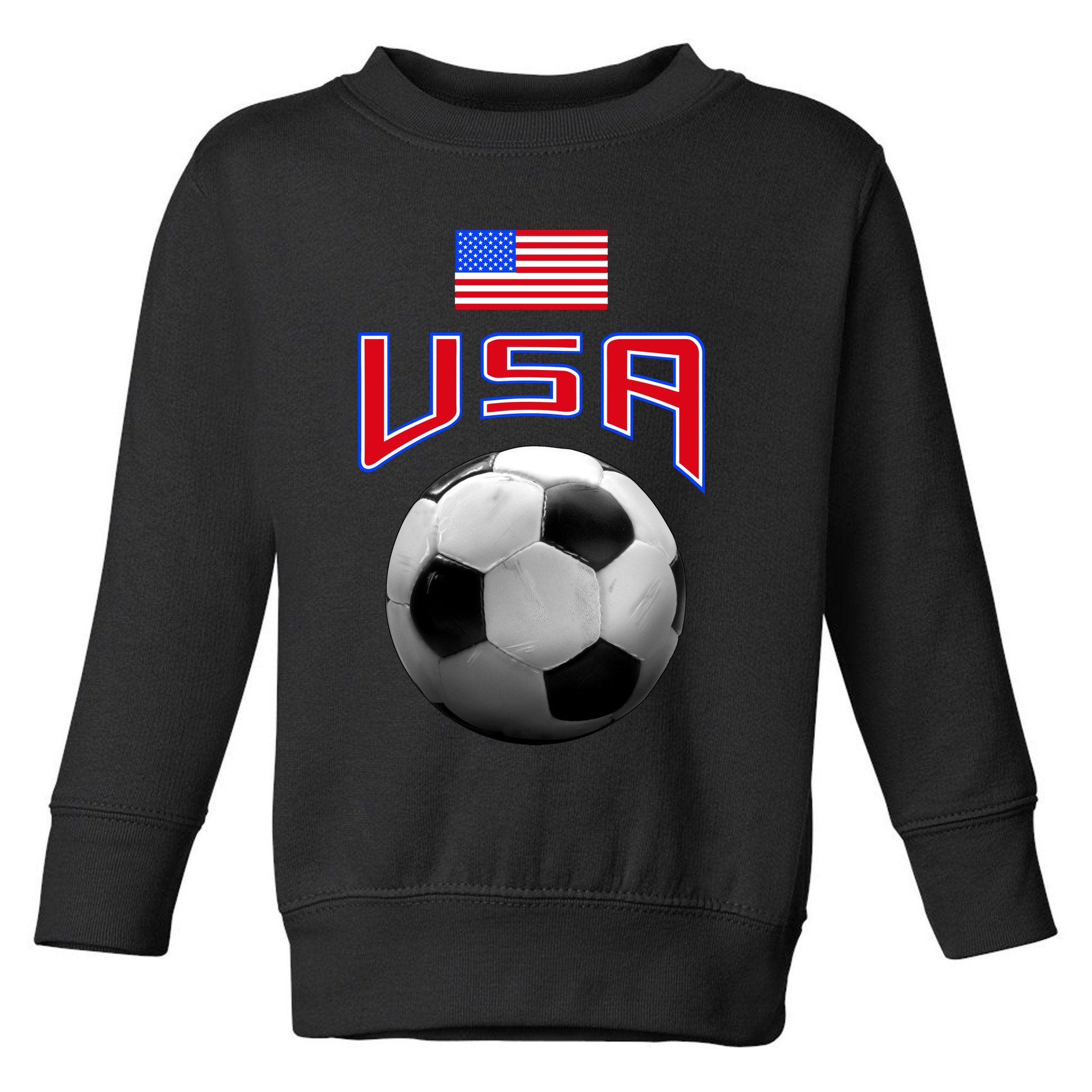 USA Soccer United States of America Flag Toddler Sweatshirt