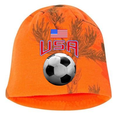 USA Soccer United States of America Flag Kati - Camo Knit Beanie